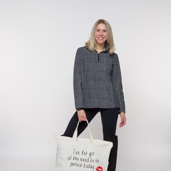 Canvas Tote Bag - I've Let Go of the Need to Be Perfect Today - Affirmation - Picture 2 of 4